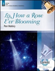 Lo, How a Rose E'er Blooming Handbell sheet music cover Thumbnail